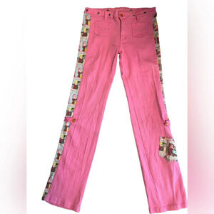Johnny Girl ultra rare comic book flare Y2K jeans size 7 petite very good condit
